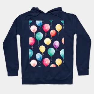 Watercolor Balloons Pattern #3 Hoodie